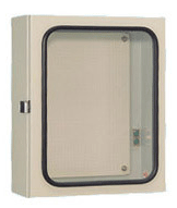 防塵防水パッキン付の大型窓付ケース収納ホワイトホン