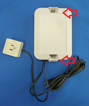 無線式電源ON/OFFスイッチ（無線受信機）の壁面への設置方法