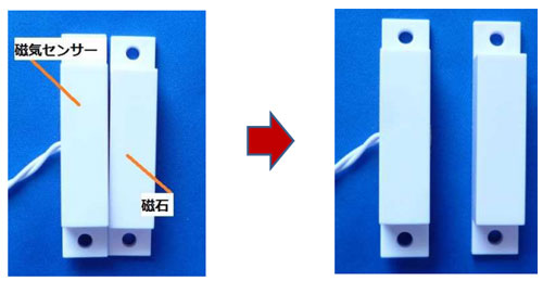 磁気センサーと磁石の最適な位置関係